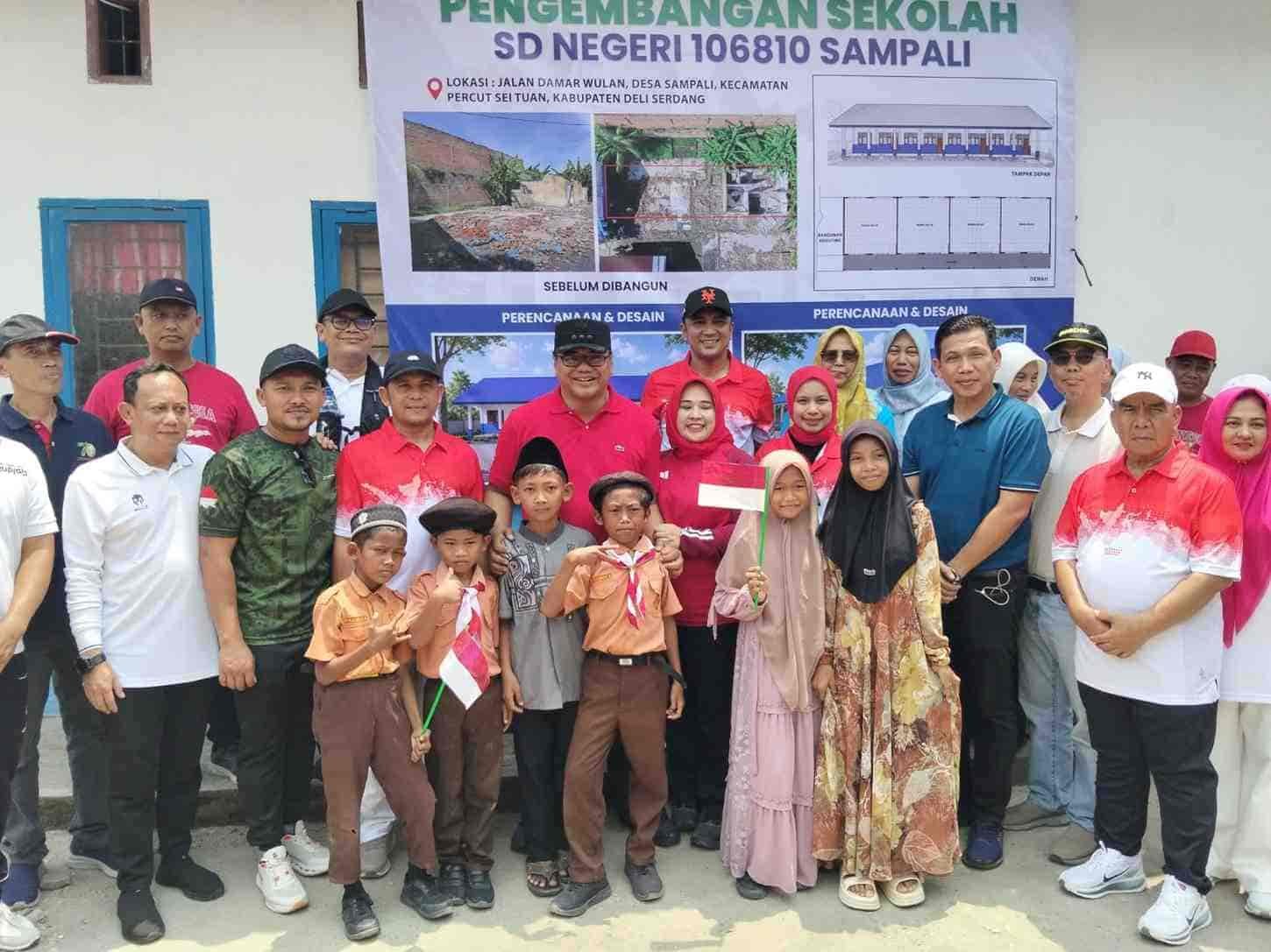 Bupati Asriluddin Tambunan Hadiri HUT RI ke-81 di Saentis, Ajak Pengusaha Gotong Royong Majukan Pendidikan (2)