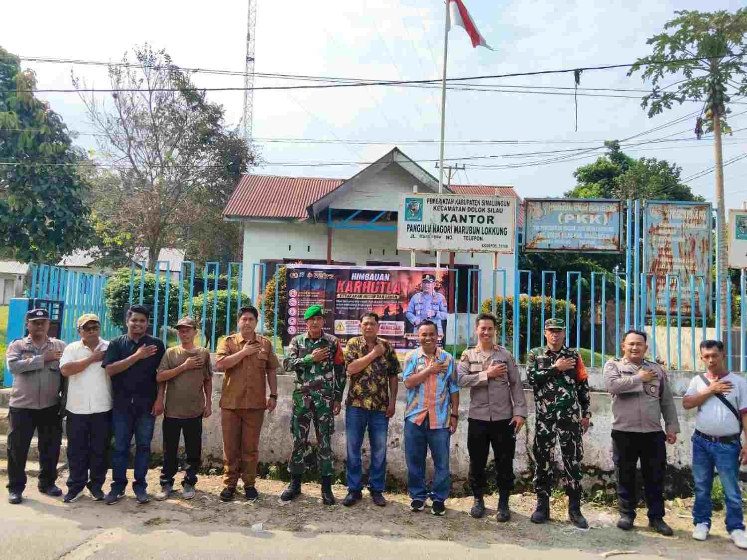 Cegah Karhutla Sebelum Membesar, Kapolsek Dolok Silau dan Forkopimca Turun Langsung ke Masyarakat
