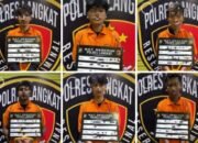 Diduga Terlibat Aksi Begal, 7 Pria Ditangkap Polres Langkat