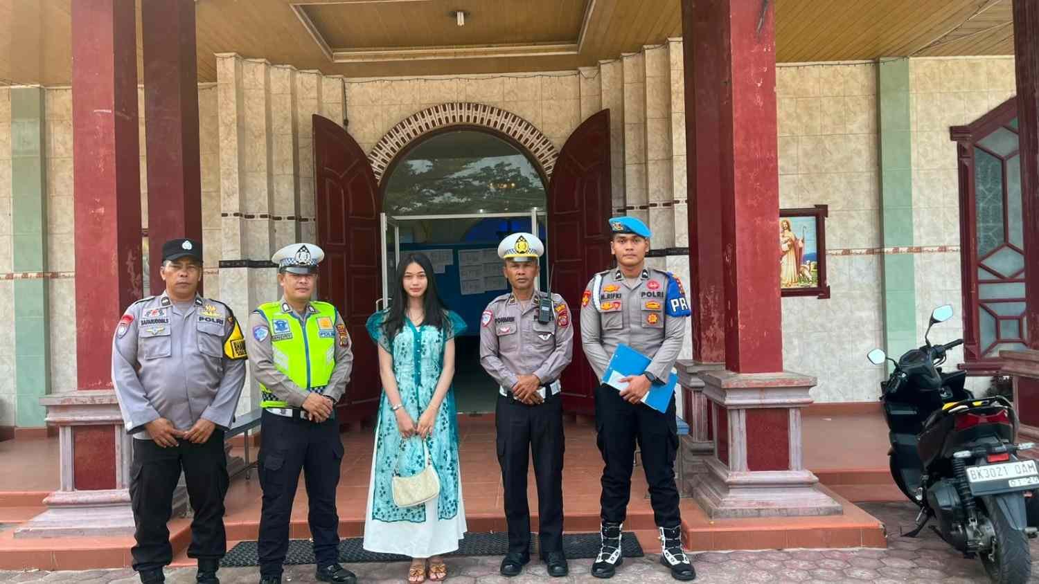 Pastikan Umat Beribadah Nyaman, Polres Tanjungbalai Perketat Pengamanan Gereja