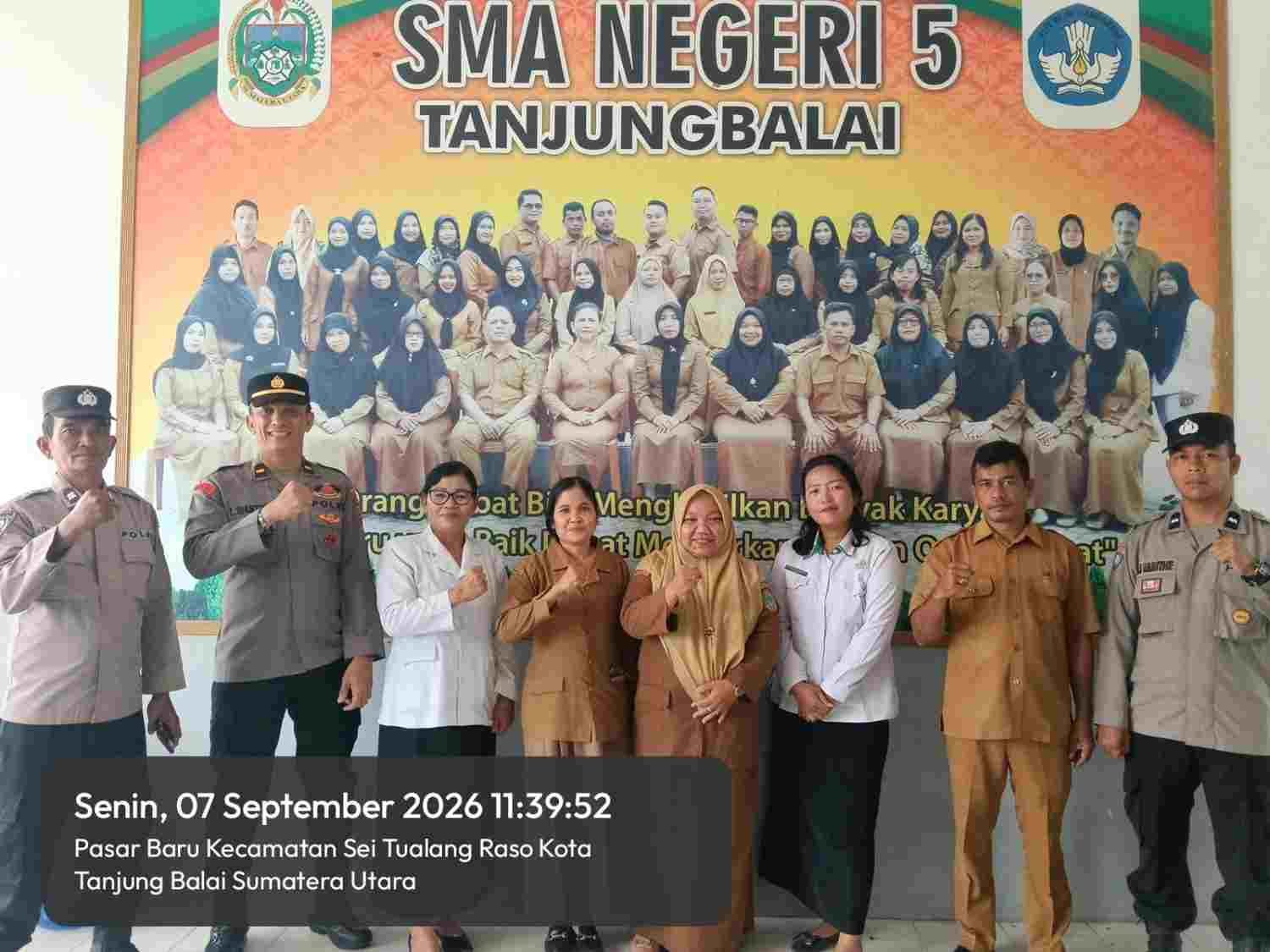 Cegah Bullying dan Kenakalan Remaja, Sat Binmas Polres Tanjung Balai Edukasi Siswa SMAN 5