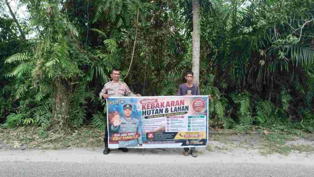 Cegah Karhutla, Polres Tanjung Balai Larang Warga Bakar Lahan
