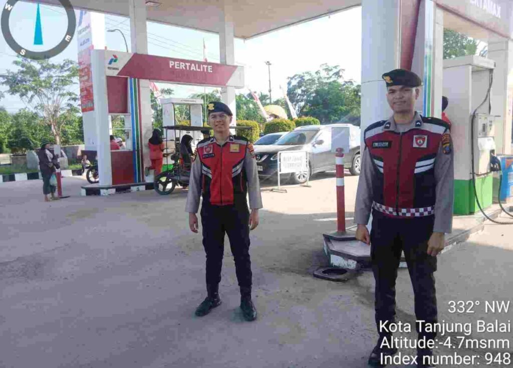 Gelar Patroli Dialogis, Satsamapta Polres Tanjungbalai Pastikan Objek Vital Aman