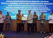KPK Serahkan Barang Rampasan Negara Rp763 Juta ke ATRBPN untuk Dukung Layanan