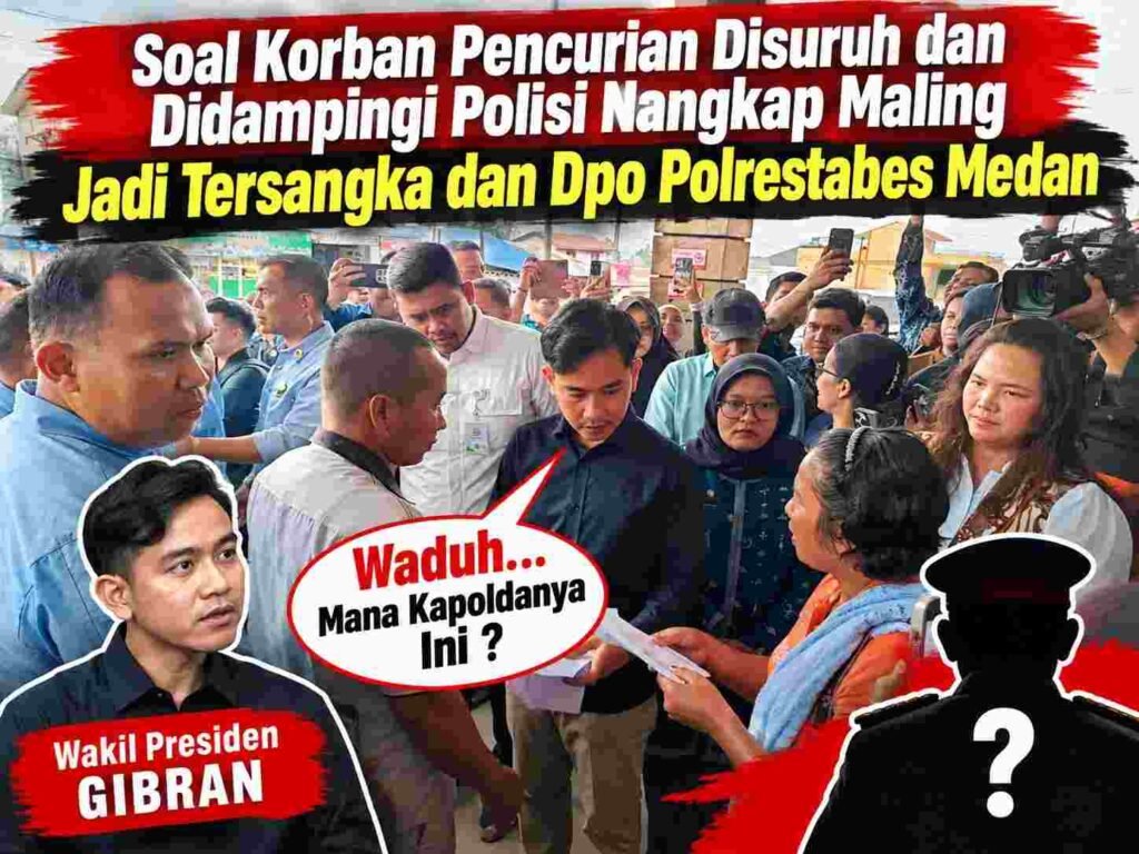 Korban Disuruh dan Didampingi Polisi Tangkap Terduga Maling, Malah Jadi Tersangka dan DPO, Wapres Gibran “Waduh… di Mana Kapoldanya Ini”