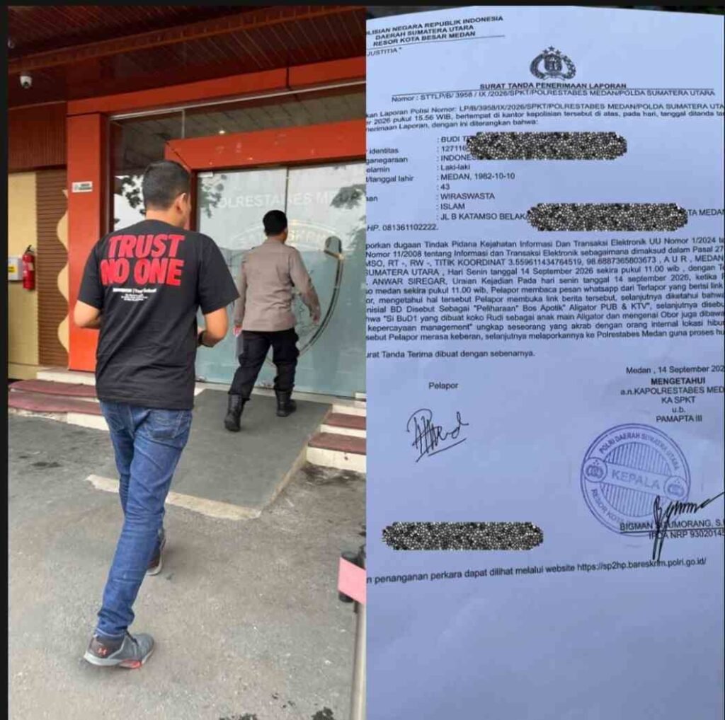 Merasa Difitnah dalam Pemberitaan, Budi Tempuh Jalur Hukum di Polrestabes Medan