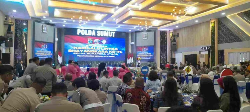 Peringati Hari Lalu Lintas Bhayangkara ke-71, Kasat Lantas Polres Tanjungbalai Hadiri Syukuran di Polda Sumut