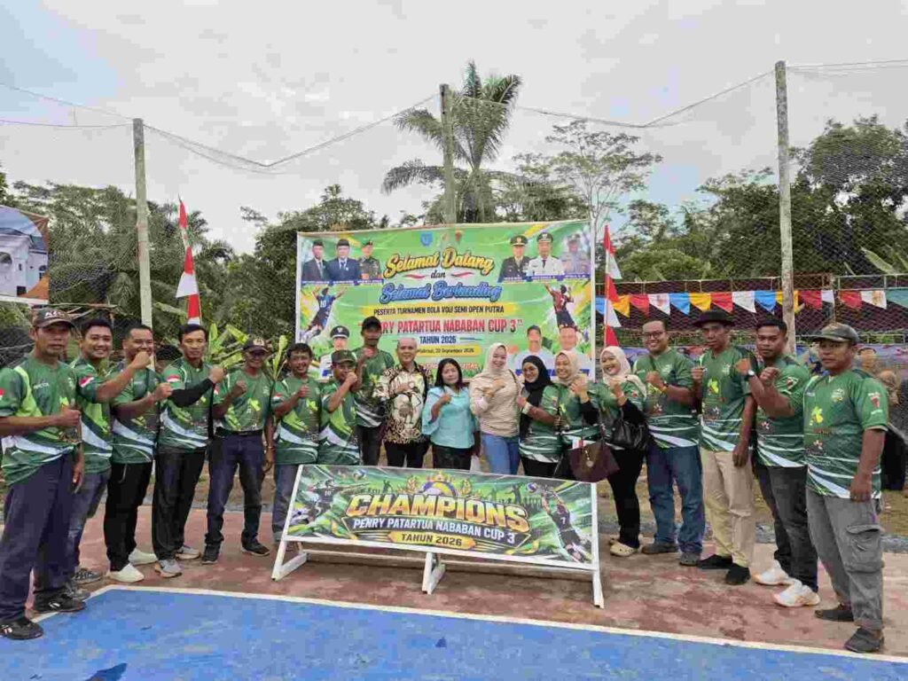 Turnamen Voli Semi Open Jilid 3 Penry Patartua Nababan Resmi Dibuka, 12 Tim Berebut Gelar Juara