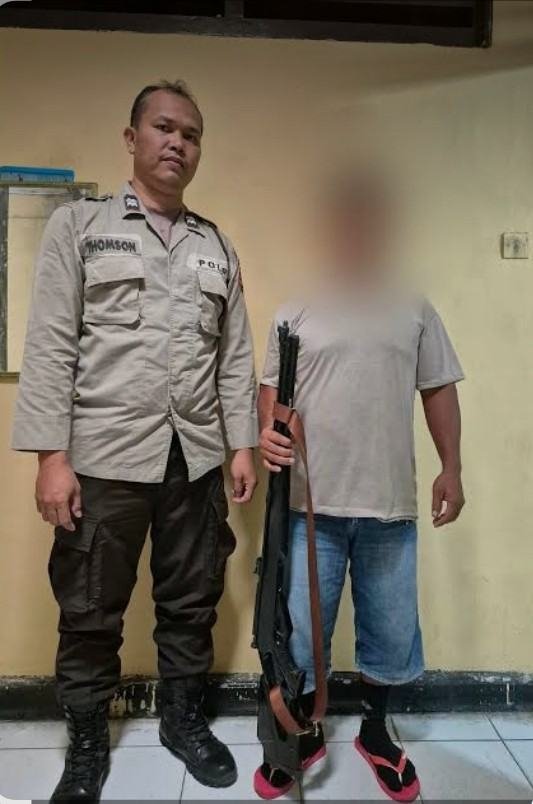 Cekcok Gegara Lirik Lagu, Pria di Simalungun Tembak Tetangga Pakai Senapan Angin