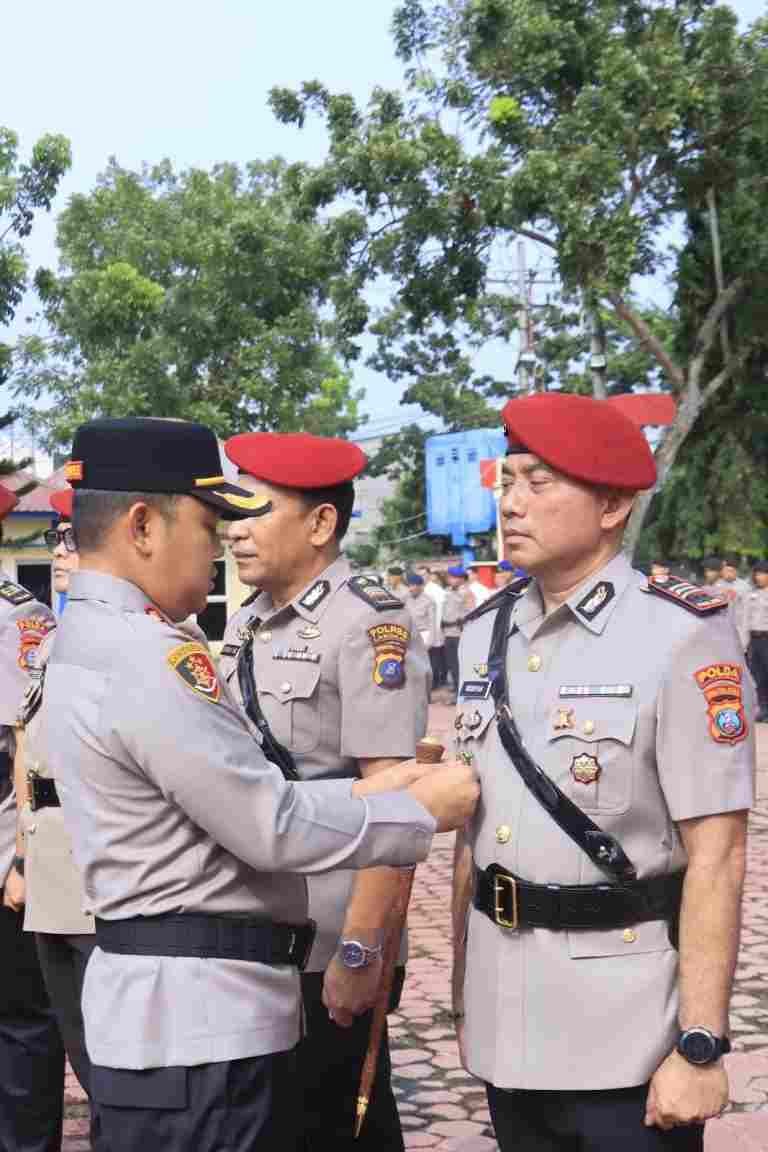 Kapolres Langkat Pimpin Sertijab, AKP Ruspian Resmi Jabat Kasat Narkoba