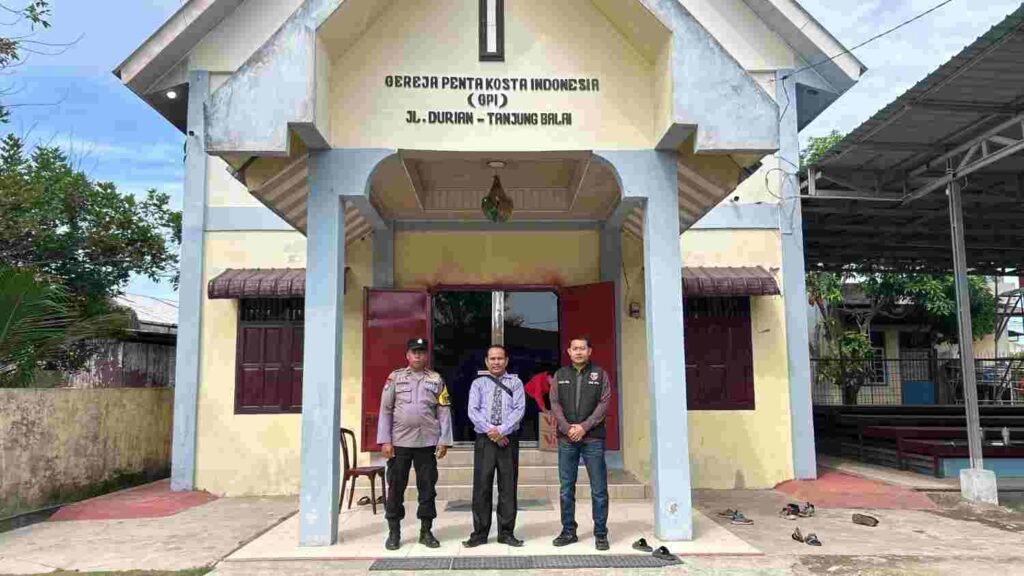 Polres Tanjungbalai Kerahkan Personel Amankan Ibadah Minggu di 10 Gereja