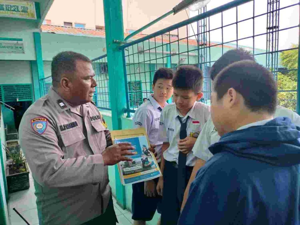 Polsek Tanjung Balai Selatan Sosialisasi Pendaftaran SMA Kemala Taruna Bhayangkara ke Sekolah-Sekolah